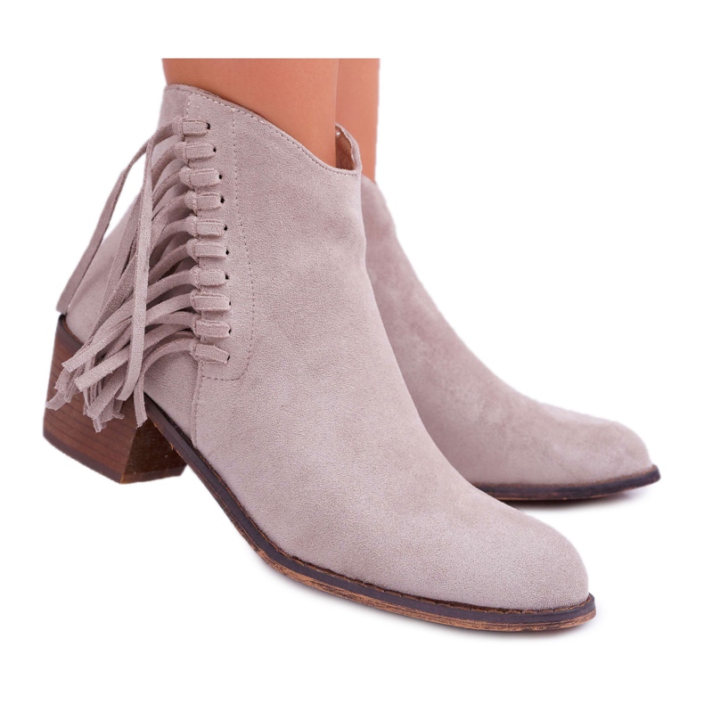Bottes Cowboy Femme Beige Agnes