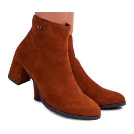 Bottes à talons hauts pour femmes Sergio Leone Camel BT520 brun