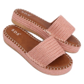 Chaussons espadrilles roses 7970-PL Rose