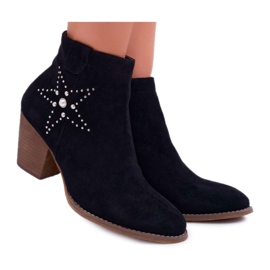 PS1 Bottes Femme Cowboy Noir Cowber