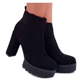 SEA Boots femme à talon Daim Noir Jokano le noir