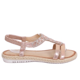 Sandales espadrilles champagne CO-78 Champagne rose
