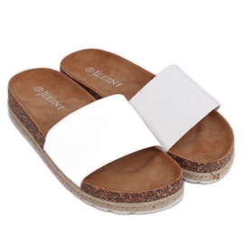 Chaussons Espadrilles Blanc 6130 Blanc blanche