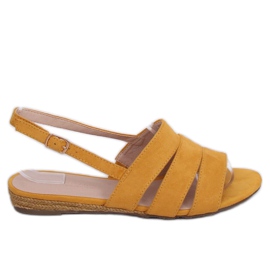 Sandales espadrilles miel 9291 Amarillo jaune