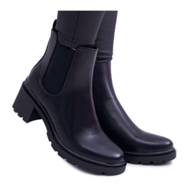 Bottines noires Disquared pour femme le noir