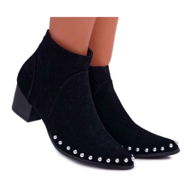 Boots femme Sobery noires à jets le noir