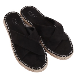Chaussons Espadrilles Noir 499-35 Noir