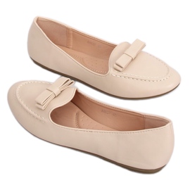 Mocassins femme beige A8637 Beige II Qualité