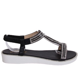 Sandales femme noires 127-89 Noir le noir