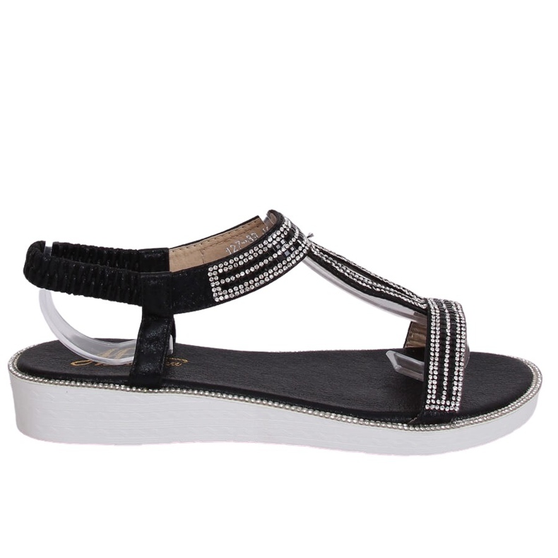 Sandales femme noires 127-89 Noir le noir