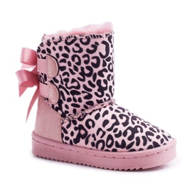 FRROCK Bottes De Neige Enfant Avec Fourrure Rose Fiona