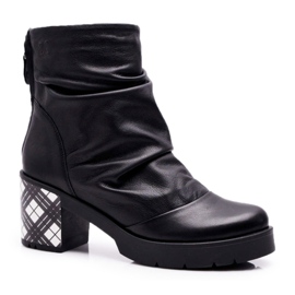 Bottines Cuir Femme Maciejka Noir 04216-01 le noir