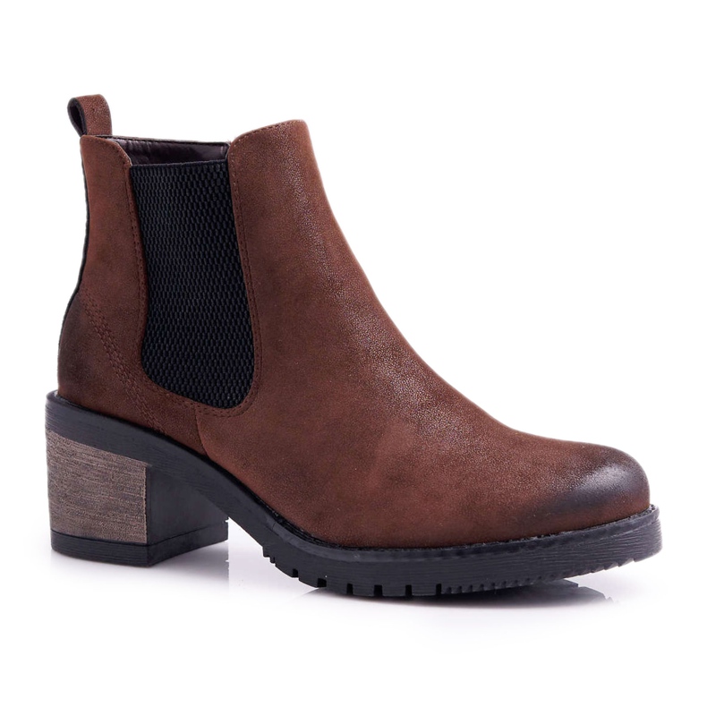 Bottines Femme À Talons Hauts Sergio Leone Marron BT702 brun