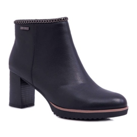 Bottines Femme à Talons Hauts Cuir Big Star Noir BB274618 le noir Bottines Femme à Talons Hauts Cuir Big Star Noir BB274618 le noir
