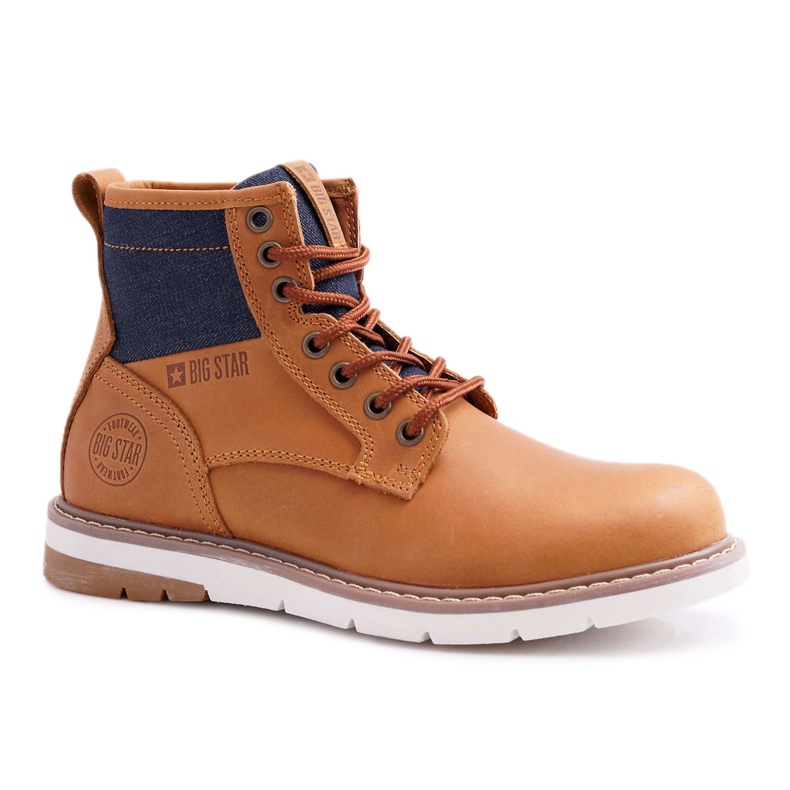 Bottes Femme Trappeurs Big Star Cuir Marron EE274004 brun