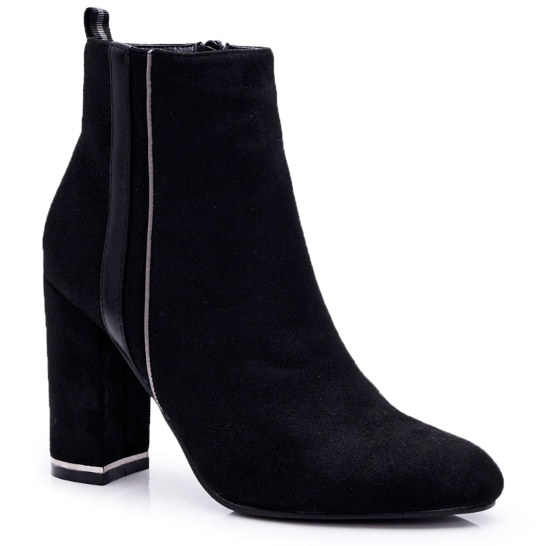 FE1 Bottines Femme Talon Haut Noir Domeno le noir FE1 Bottines Femme Talon Haut Noir Domeno le noir