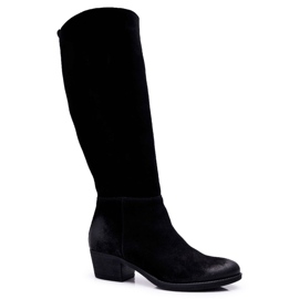 Bottes Femme Laura Messi 2071 Cuir Daim Noir This Love le noir
