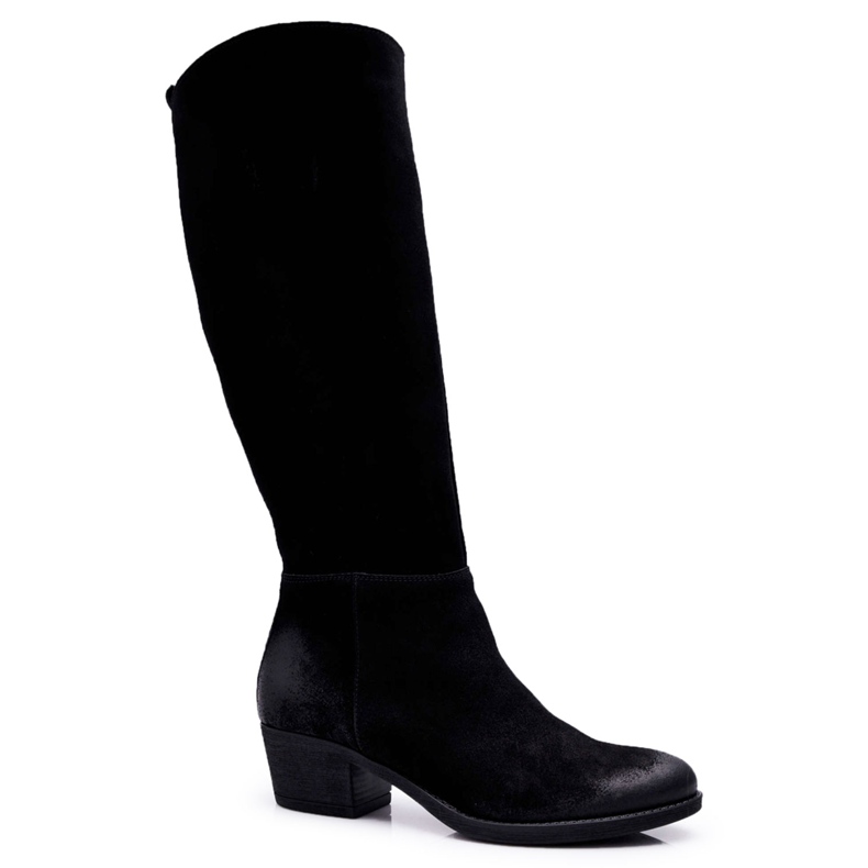 Bottes Femme Laura Messi 2071 Cuir Daim Noir This Love le noir
