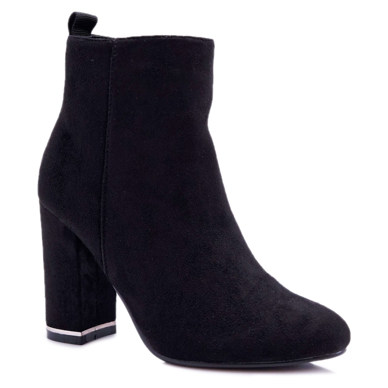 Bottines Femme À Talons Hauts Noir Sadie le noir