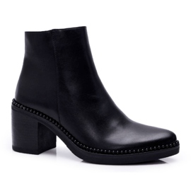 IdealDept Bottes À Talons Pour Femmes Duo Noir le noir