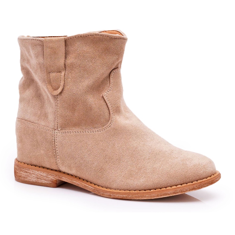MSMG Bottines beiges pour femmes Evana MSMG Bottines beiges pour femmes Evana