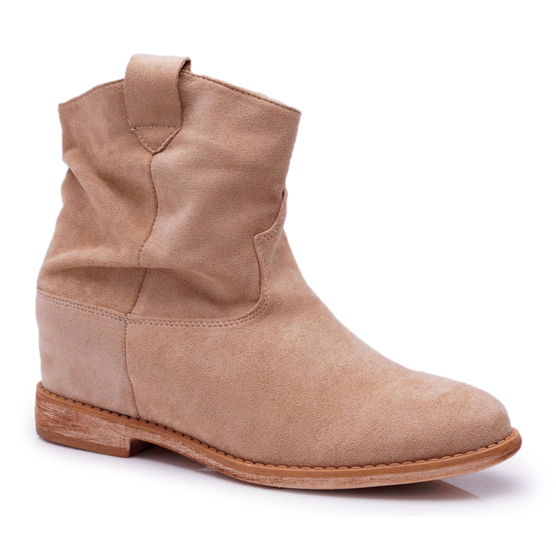 MSMG Bottines Femme Beige Ellen MSMG Bottines Femme Beige Ellen