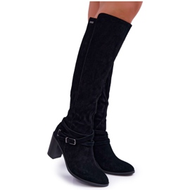 Bottines Femme Talon Daim Big Star EE274520 le noir