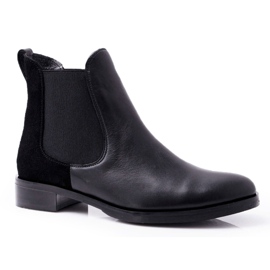 Bottes Jodhpur en cuir pour femmes Maciejka Noir 04359
