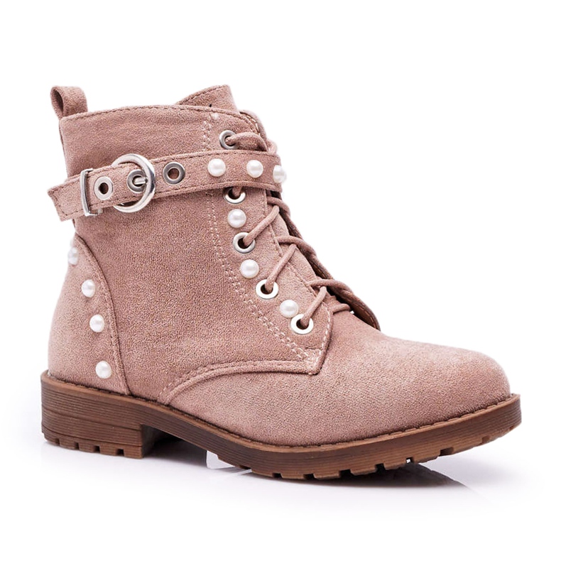 FP1 Boots enfant Pearls Khaki Nargos rose FP1 Boots enfant Pearls Khaki Nargos rose