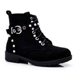 POPA Bottines Enfant Pearl Black Nargos noir