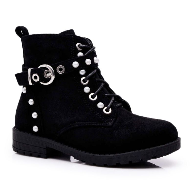 POPA Bottines Enfant Pearl Black Nargos le noir