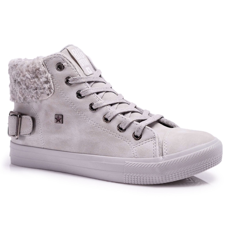 Baskets Femme Big Star High Warm Gris EE274079