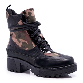SEA Bottes Hautes Femme Noir Camo Trapery Nemtere le noir SEA Bottes Hautes Femme Noir Camo Trapery Nemtere le noir
