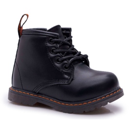 FRROCK Bottes chaudes Goopy noires pour enfants avec fermeture à glissière