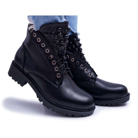 FRID Bottes Pour Femmes Avec Perles Warm Black Memer noir