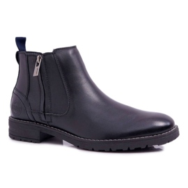 Bottines Homme Cuir Big Star Noir EE174287