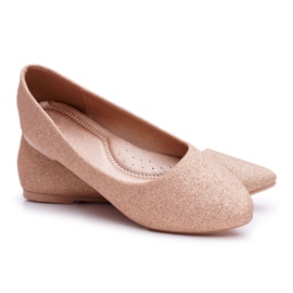 PS1 Ballerines Femme Glitter Or Rose Fifi doré