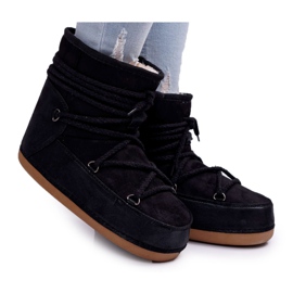 HAN Bottes De Neige Femme Avec Fourrure Noir Veme