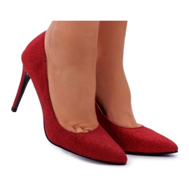 Escarpins Femme Lu Boo Glitter Rouge D-57 Valerii noir