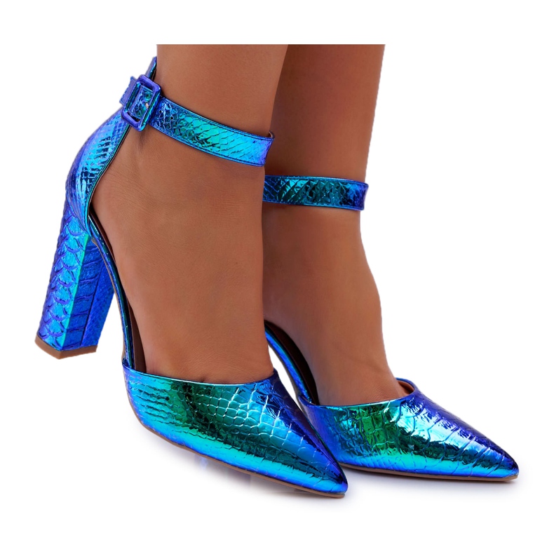 SEA Escarpins à Talons Femme Bleu Opalescent Magnétique multicolore SEA Escarpins à Talons Femme Bleu Opalescent Magnétique multicolore