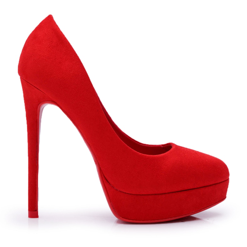 SEA Escarpins Femme Daim Plateforme Rouge Gervalo