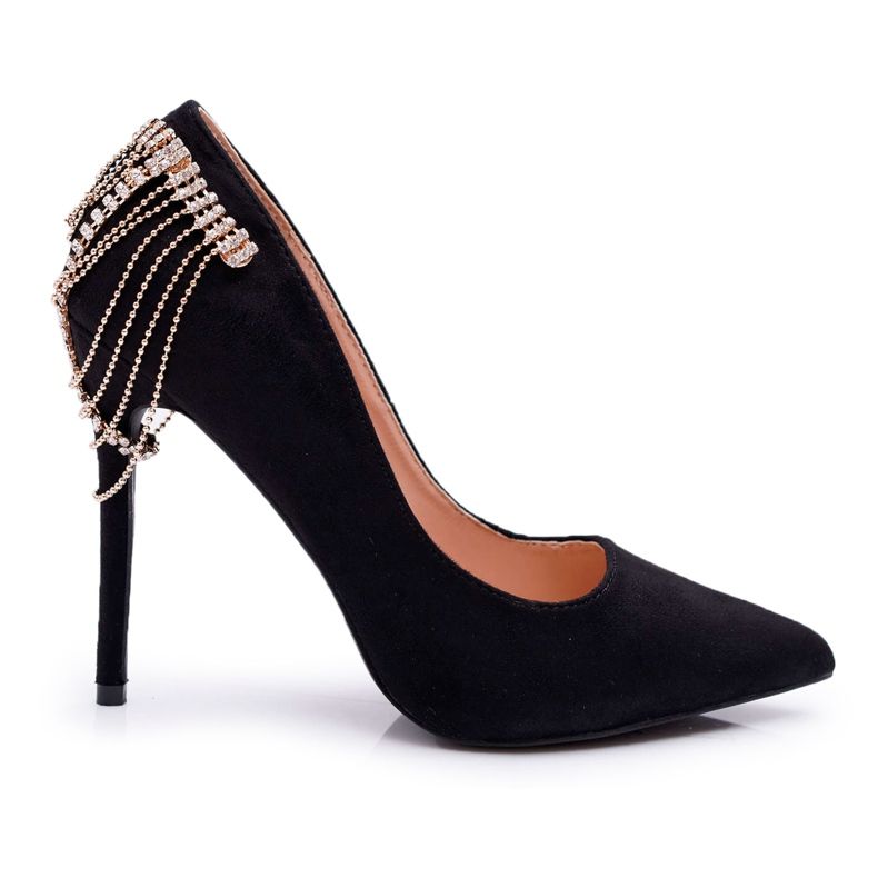 Escarpins Noirs Femme En Daim Party Pacardo le noir