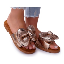 SEA Chaussons Femme Grand Noeud Champagne Big Love multicolore