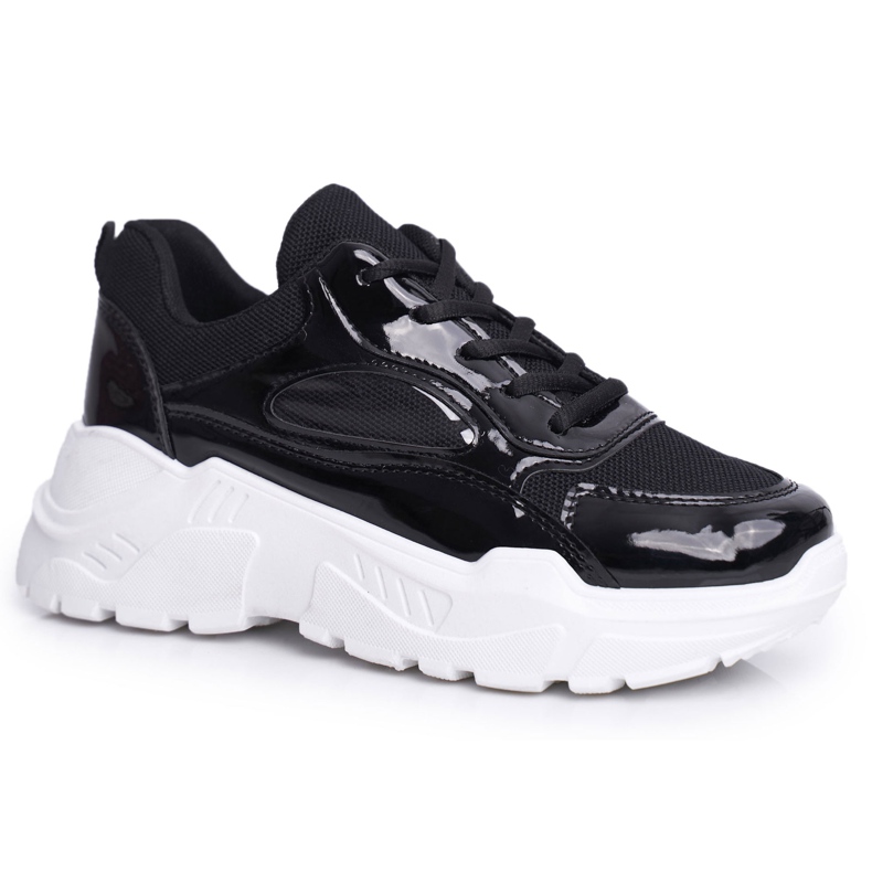 BUGO Chaussures Sport Femme Laquées Noir Wenson le noir BUGO Chaussures Sport Femme Laquées Noir Wenson le noir