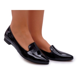 Nicole Mocassins Femme Mocassins Laqués Noir Sinedos