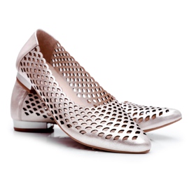 Ballerines Femme Or Cuir Exquisite 1107/1 doré