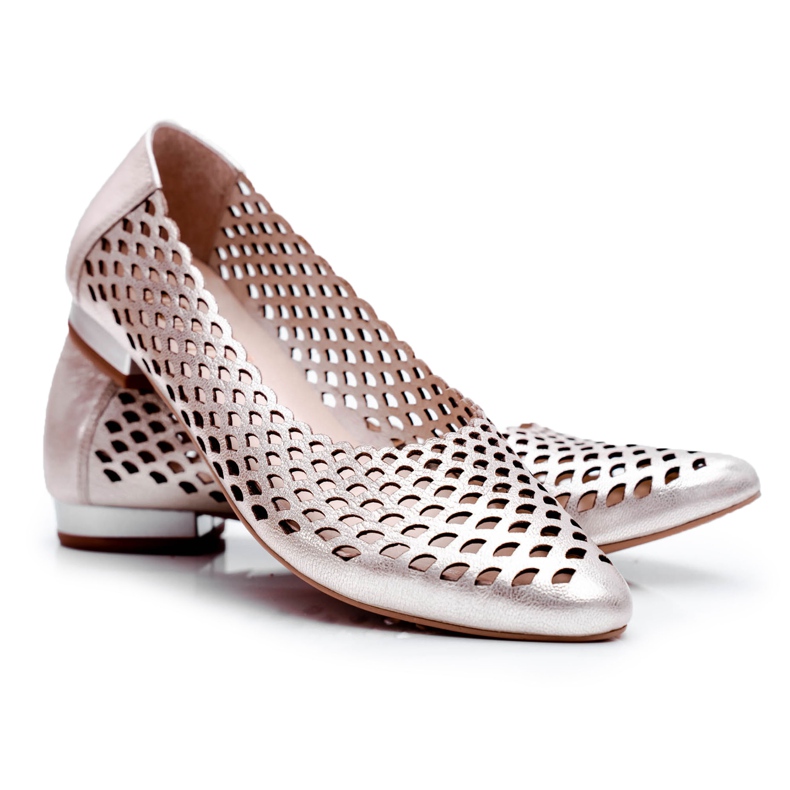 Ballerines Femme Or Cuir Exquisite 1107/1 d'or