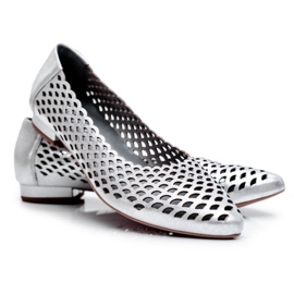 Exquisite Ballerines Femme Argent Cuir Exquis 1107/1 gris Exquisite Ballerines Femme Argent Cuir Exquis 1107/1 gris