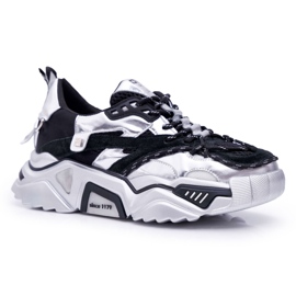 Chaussures de sport pour femmes Big Star de Daniel Lopez Noir Argent FF274A527 gris