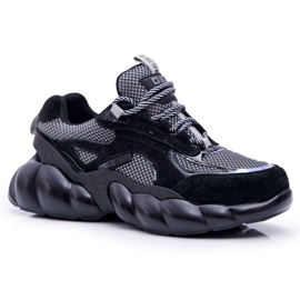 Chaussures de sport pour femmes Big Star by Daniel Lopez Noir Gris FF274A553